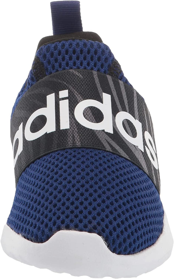 Adidas Boy's Lite Racer Adapt 4.0 Running Slip On Shoes Blue White Black Size 7