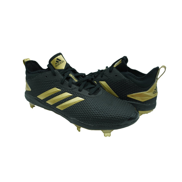 Adidas Men's Adizero Afterburner Baseball Shoes Black Gold Size 9