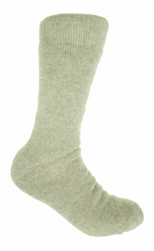 Polar Extreme Men's Thermal Insulated Lined Wool Crew Socks Light Gray