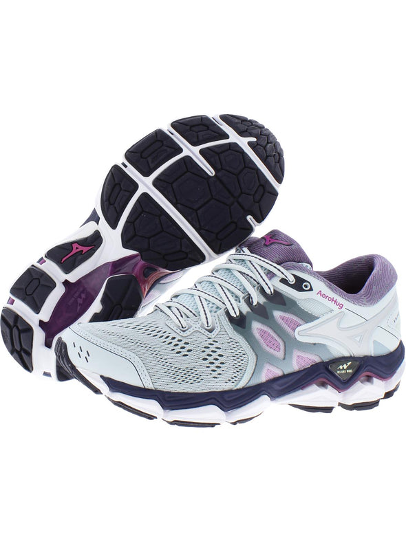 Mizuno Women's Wave Horizon 3 Running Athletic Shoes Gray Purple Size 6