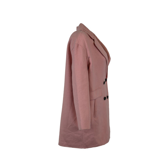 Tommy Hilfiger Women's Double Breasted Wool Peacoat Pink Size Large