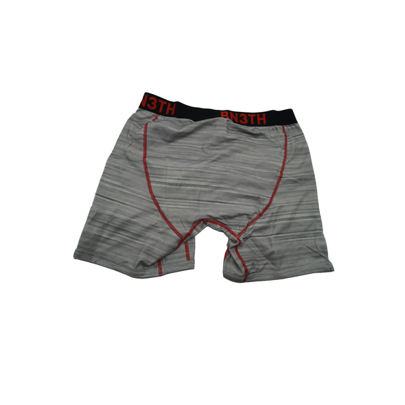 BN3TH Men's Pro XT@ Active Boxer Briefs Gray Stripes Size Small