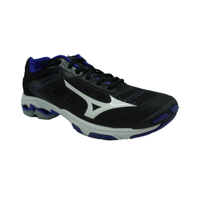 Mizuno Women's Wave Lightning Z5 Volleyball Athletic Shoes Black White Blue 12