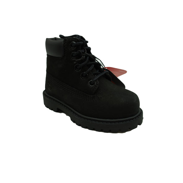 Timberland Toddler 6" Premium Nubuck Waterproof Boots Black Size 4.5