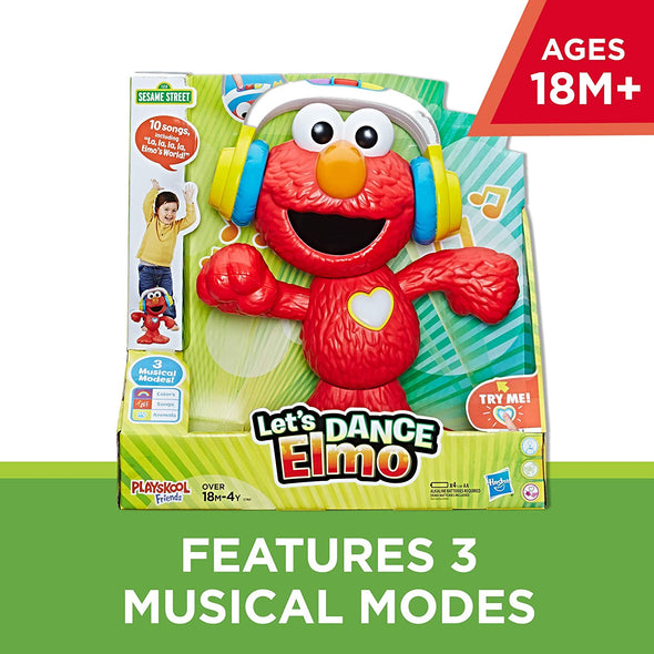 Sesame Street Let's Dance Elmo 12 inch Sings Dances 3 Musical Modes