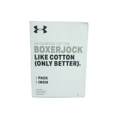 Under Armour Men's Charged Cotton 6" Boxer Briefs Gray Size XXL