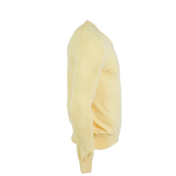 Polo Ralph Lauren Men's Cotton V Neck Long Sleeve Sweater Yellow Size XS