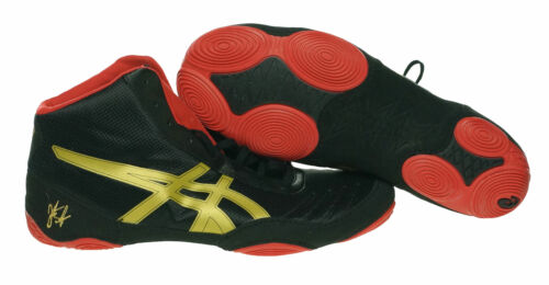 Asics Men's JB Elite V2.0 Wrestling Athletic Shoes Black Red Gold Size 12.5