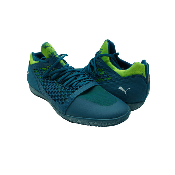 Puma Men's 365 Netfit Graphic CT Soccer Shoes Deep Lagoon Blue Green Size 13