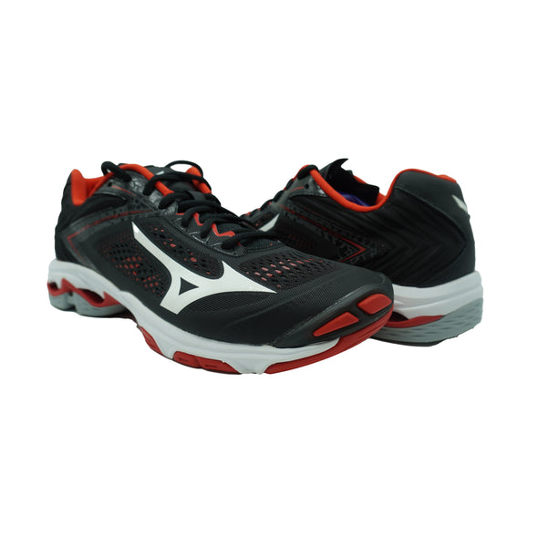 Mizuno Women's Wave Lightning Z5 Court Volleyball Shoes Black White Red Size 11