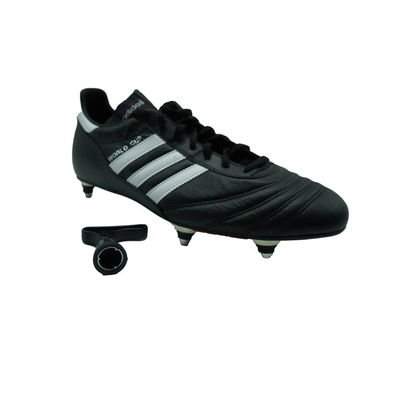 Adidas Men's World Cup Leather Soccer Cleats Black White Size 12.5