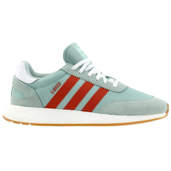 Adidas Men's I-5923 Lace Up Casual Sneakers Ash Green Red Size 9.5