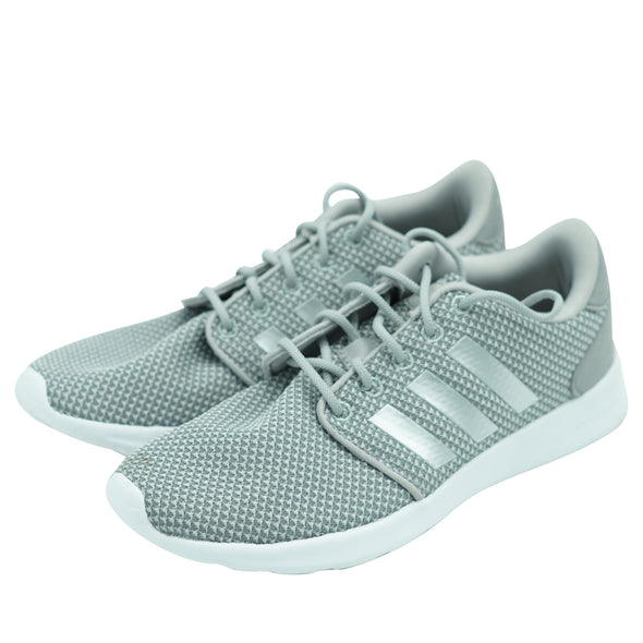 Adidas Women's QT Racer Three Stripe Athletic Shoes Gray Size 7