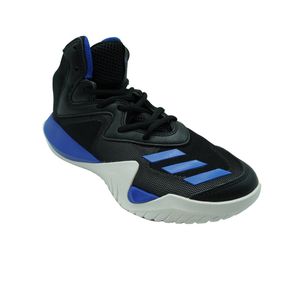 Adidas Boy's Crazy Team Basketball Athletic Shoes Black Blue Size 5.5
