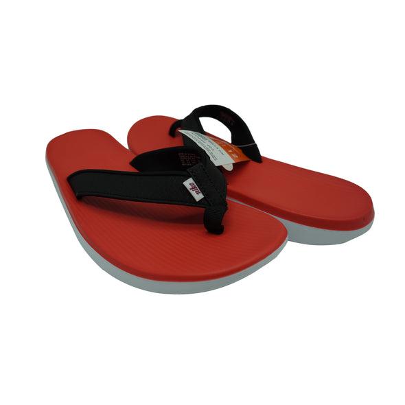 Nike Women's Bella Kai Thong Sandals Black Red White Size 12