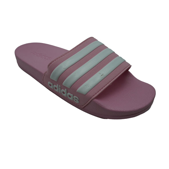 Adidas Women's Adilette Shower Slides Pink White Size 6