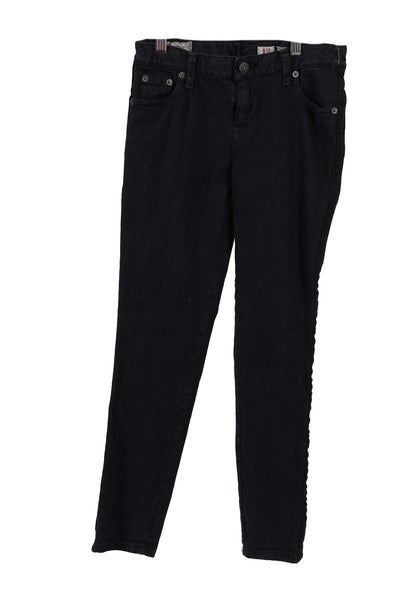 Polo Ralph Lauren Girl's Jemma Super Skinny Stripe Jeans Dark Blue Size 12