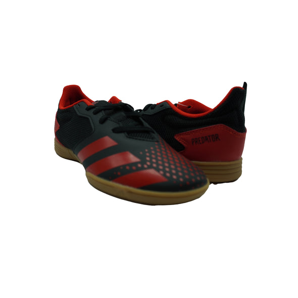 Adidas Unisex Kid's Predator 20.4 Indoor Soccer Shoes Black Red Size 6