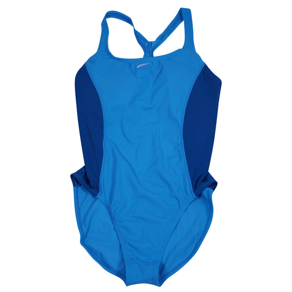 Nike Women's One Piece Athletic Swimsuit Blue Size XL