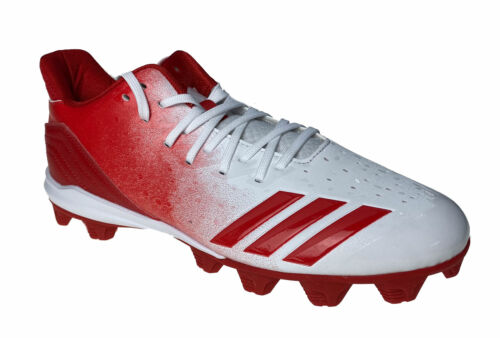 Adidas Men's Icon 4 MD Baseball Cleats Red White Size 8