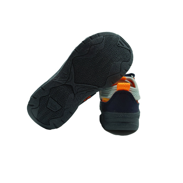 Oshkosh B-Gosh Toddler Boy's Emon Bump Toe Sandals Navy Blue Orange Size 9