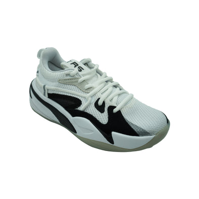 Puma Boy's RS Dreamer Jr Training Athletic Shoes White Black Size 4