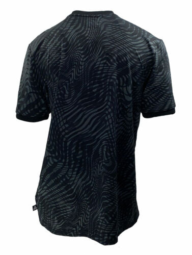 Adidas Men's Tango ClimaLite Printed Crew Neck T Shirt Black Gray Size Medium