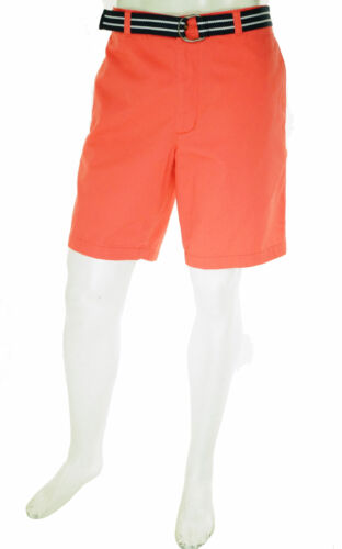 Club Room Men's Belted Flat Front Chino Shorts Heirloom Rose